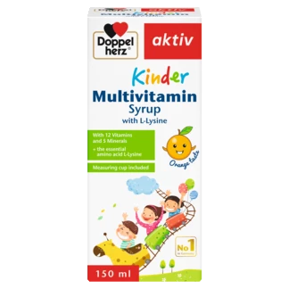 Doppelherz aktiv KINDER Multivitamin Syrup Преден поглед